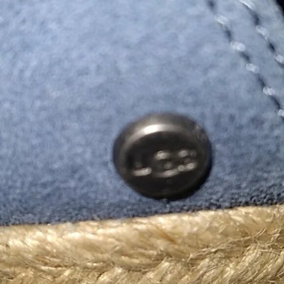 UGG Blue Espadrille Wedge Sandals - Picture 3 of 5